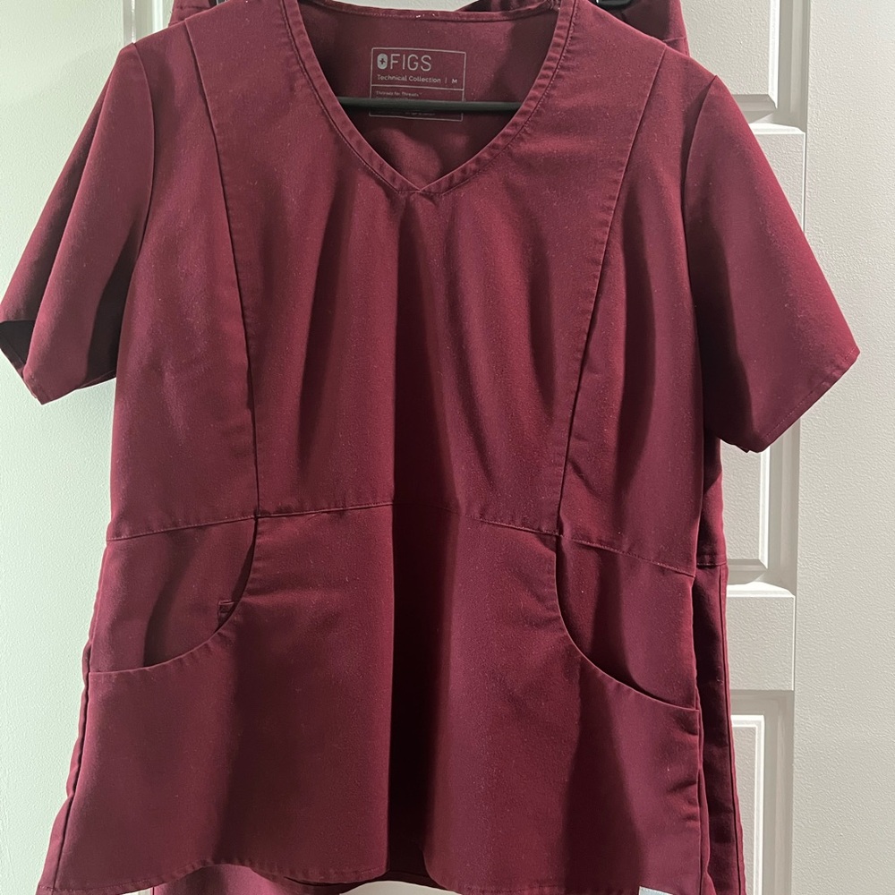 Figs Women's Burgundy Scrubs